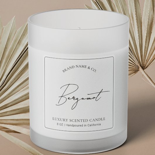 Doorschijnende Duidelijke Product Verpakking Kaars Sticker