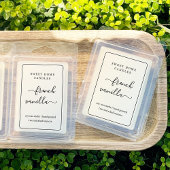 Doorschijnende heldere 2x3-inch Wax Melt Labels