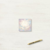 Doorschijnende Lotus op Zachte Achtergrond Post-it® Notes (Op bureau)