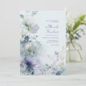 Doorschijnende Maagdenpalm Nevelige Bloemrand Kaart (Staand voorkant)