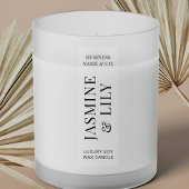 Doorschijnende minimalistische kaarsenpot Verticaa Sticker