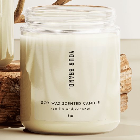 Doorschijnende moderne minimalistische Clear Candl Sticker