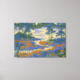Doorschijnende moerasnevel canvas afdruk
