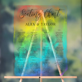 Doorschijnende Rainbow Ombre LGBTQ-zitgrafiek Acryl Bord (Neutraal)