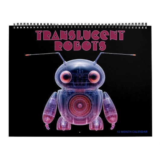 Doorschijnende Robots Kalender (Hoes)