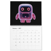 Doorschijnende Robots Kalender (Feb 2027)