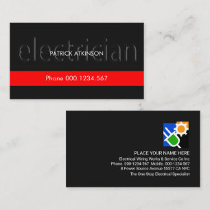 doorschijnende rode signalisatielaag voor elektric visitekaartje