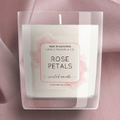 Doorschijnende roze Waterverf Clear Product Label
