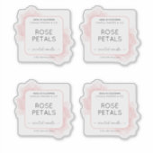 Doorschijnende roze Waterverf Clear Product Label (Voorkant)