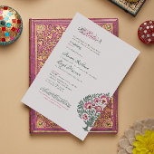 Doorschijnende zachte-grijze moderne islamitische  acryl uitnodigingen