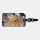 "Doorschijnendheid" Bloemen schilderij Bagagelabel (Voorkant horizontaal)