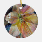 "Doorschijnendheid" Bloemen schilderij Keramisch Ornament (Voorkant)