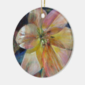 "Doorschijnendheid" Bloemen schilderij Keramisch Ornament (Links)