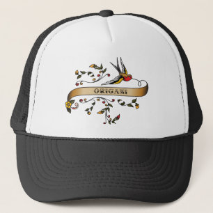 Doorslikken en schuiven met origami trucker pet