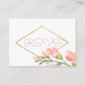 doorsnede bleekroze koraalband RSVP Informatiekaartje (Voorkant)