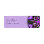 Doorsnede Mandala Return Address Label (Voorkant)