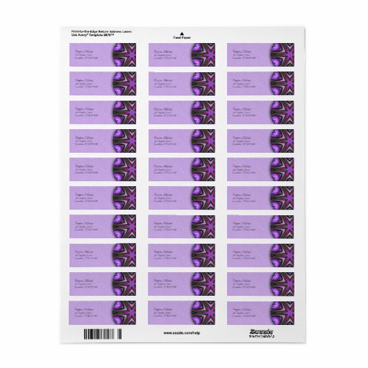 Doorsnede Mandala Return Address Label (Full Sheet)