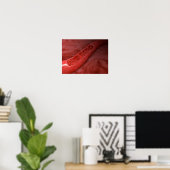 Doorsnede van de batterij met rode bloedcellen poster (Thuiskantoor)