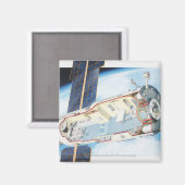 Doorsnede van het ruimtevaartstation op zonne-ener magneet (Voorkant / Achterkant)