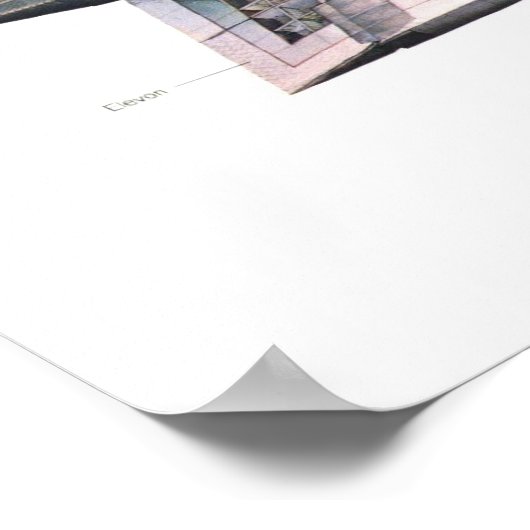 Doorsnede van spatie-Shuttle Poster (Hoek)