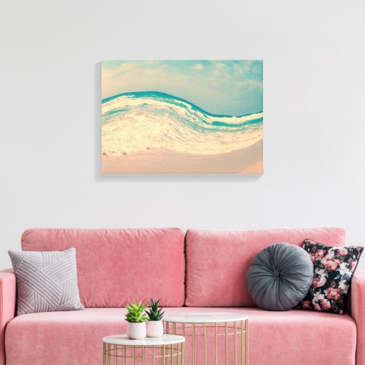  doorsneeuwgolf in parelkleuren canvas afdruk (Insitu (Woonkamer))