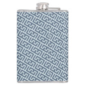 Doorsnijdend patroon in E-alfabet Heupfles (Achterkant)