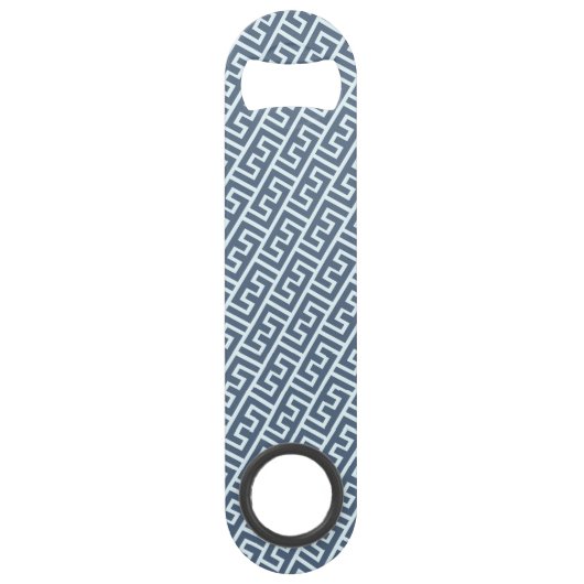 Doorsnijdend patroon in E-alfabet Speed Flessenopener (Achterkant)