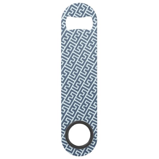 Doorsnijdend patroon in E-alfabet Speed Flessenopener (Voorkant)