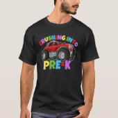 Doorspoelen naar Pre K Monster Truck Terug naar Sc T-shirt (Voorkant)