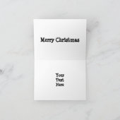 Doorstane Scottie ziet personaliseert eruit Feestdagen Kaart (Binnen)