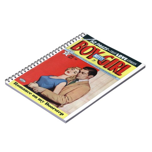 Doorstap - Retrostrips -  strips - Pop kunst Notitieboek (Linkerzijde)