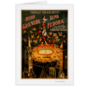 Doorstromende hoogspannende pyrotechnische fontein