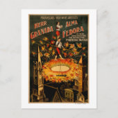 Doorstromende hoogspannende pyrotechnische fontein briefkaart (Voorkant)