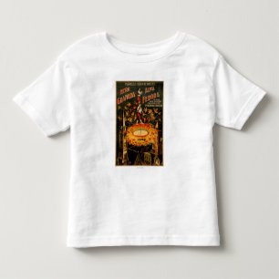 Doorstromende hoogspannende pyrotechnische fontein kinder shirts