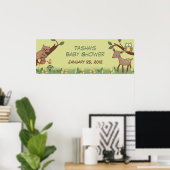 Doorverwezen Baby shower banner Poster (Thuiskantoor)