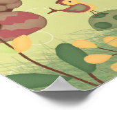 Doorverwezen Baby shower banner Poster (Hoek)