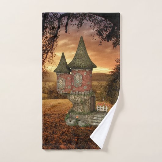 Doorverwezen bos bad handdoek (Handdoek)