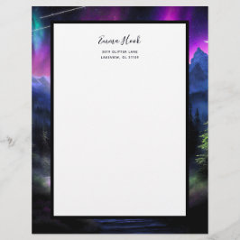 Doorverwezen bos briefhoofd