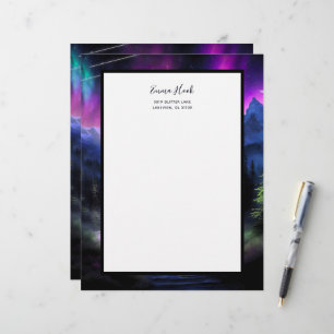 Doorverwezen bos briefhoofd