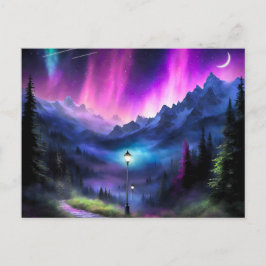 Doorverwezen bos briefkaart