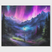 Doorverwezen bos cadeaupapier (Vlak)