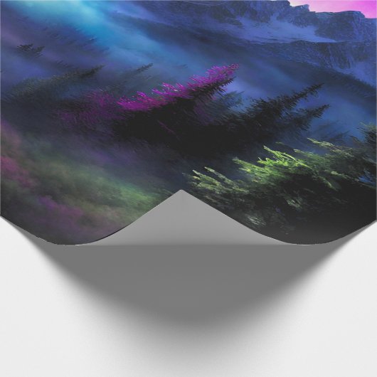 Doorverwezen bos cadeaupapier (Hoek)