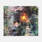 Doorverwezen bos fleece deken (Voorkant (Horizontaal))