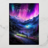 Doorverwezen bos folie uitnodiging (Voorkant)