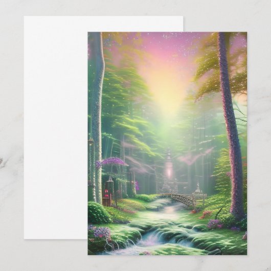 Doorverwezen bos kaart (Voorkant / Achterkant)