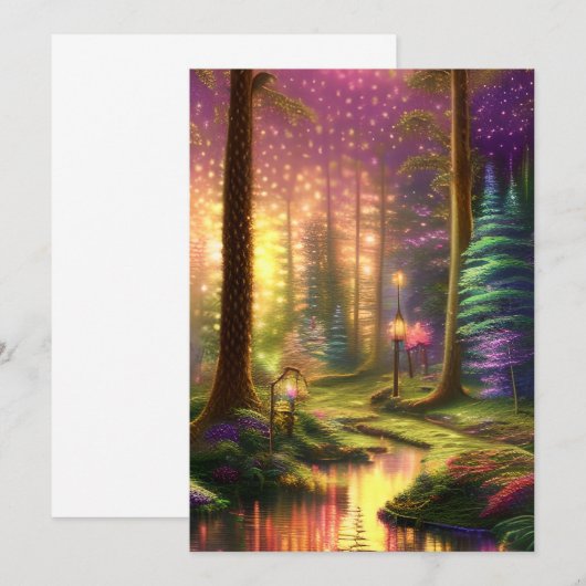 Doorverwezen bos kaart (Voorkant / Achterkant)