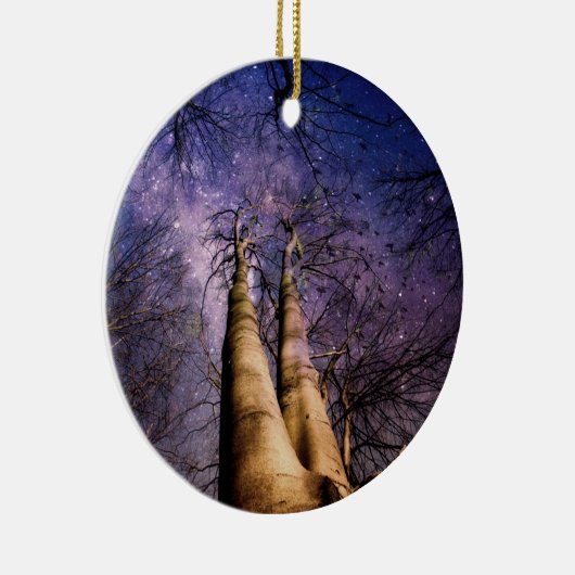 Doorverwezen bos keramisch ornament (Rechts)