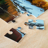 Doorverwezen bos legpuzzel (Zijkant)