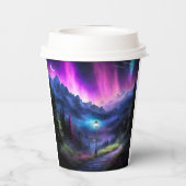 Doorverwezen bos papieren bekers (Achterkant)