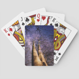 Doorverwezen bos pokerkaarten